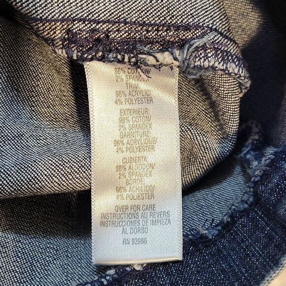 CASUAL CORNER ANNEX PETITE STRETCH DENIM SHORT SKIRT - Picture 14 of 14